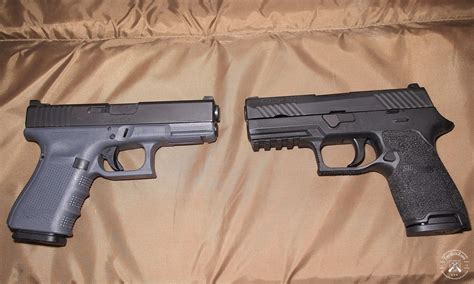 Glock 19 vs sig p320 - The slightest dimension can make a big difference in this case. Ergonomics CZ P10C vs Glock 19 Frame. The frame on the Glock 19 is famous for feeling blocky and, frankly, like a two-by-four, while the CZ P10c gets its ergonomics from its ancestor, the 75, which is known to be one of the most ergonomically sound handguns ever produced.